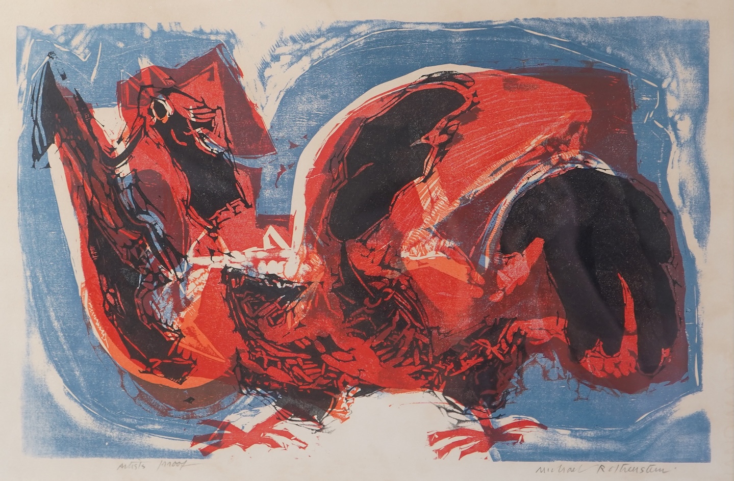Michael Rothenstein RA, 1908-1993, ‘Cock with spread wings’